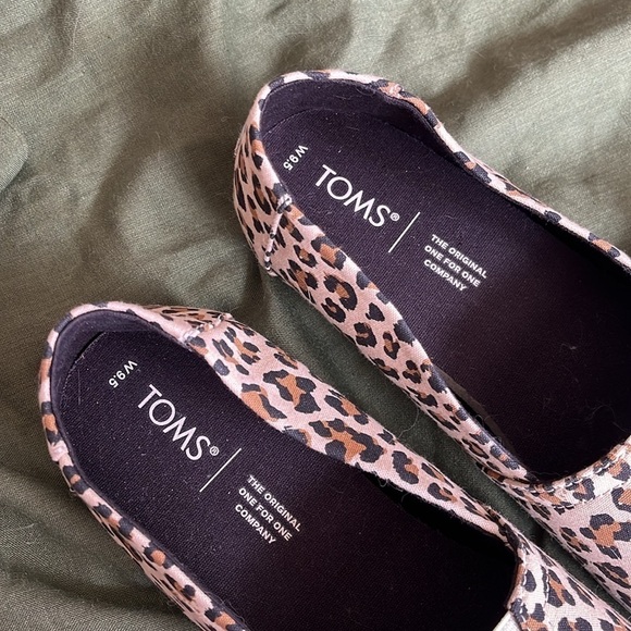 Brand New Toms Alpargata Birch Leopard Print Canvas Slip On Shoes Animal Jungle - Picture 4 of 15